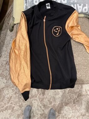 Zumba Swarovski Crystal Rose Gold Jacket Small
